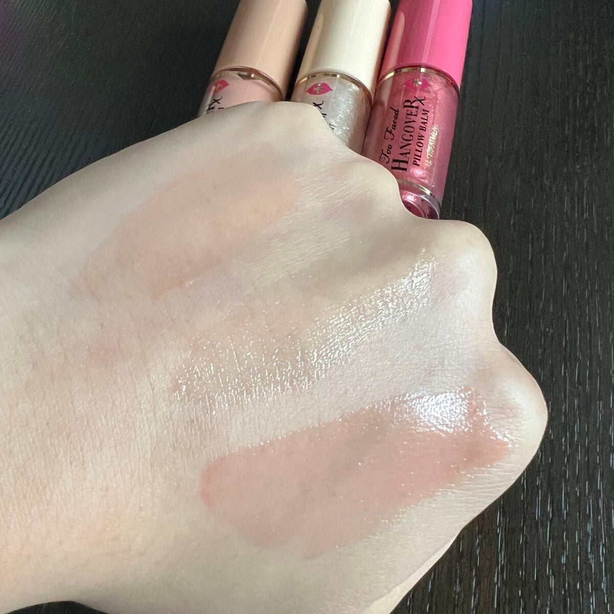 ピロー バーム ポップ リッチ & クリーミー リップ バーム トリオ /Too Faced/スキンケアキットを使ったクチコミ(4枚目)