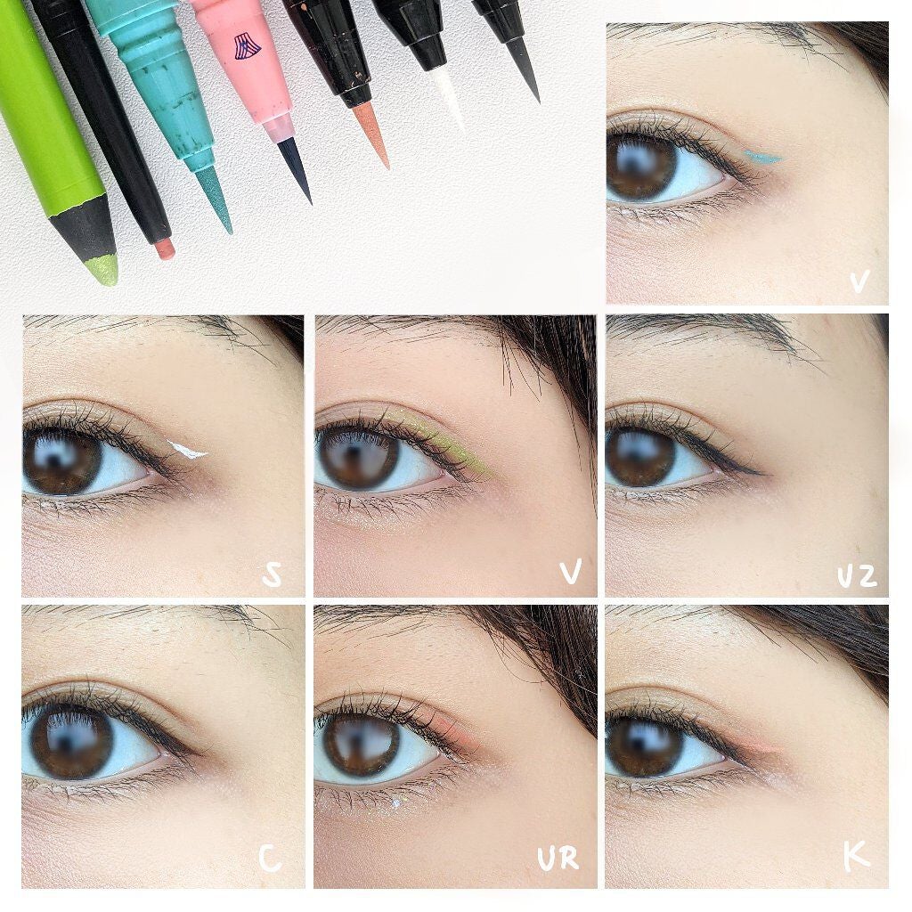 チャン on LIPS 「《カラーアイライナーはいいぞ!》カラーメイク大好きマンのカラー..」(4枚目)