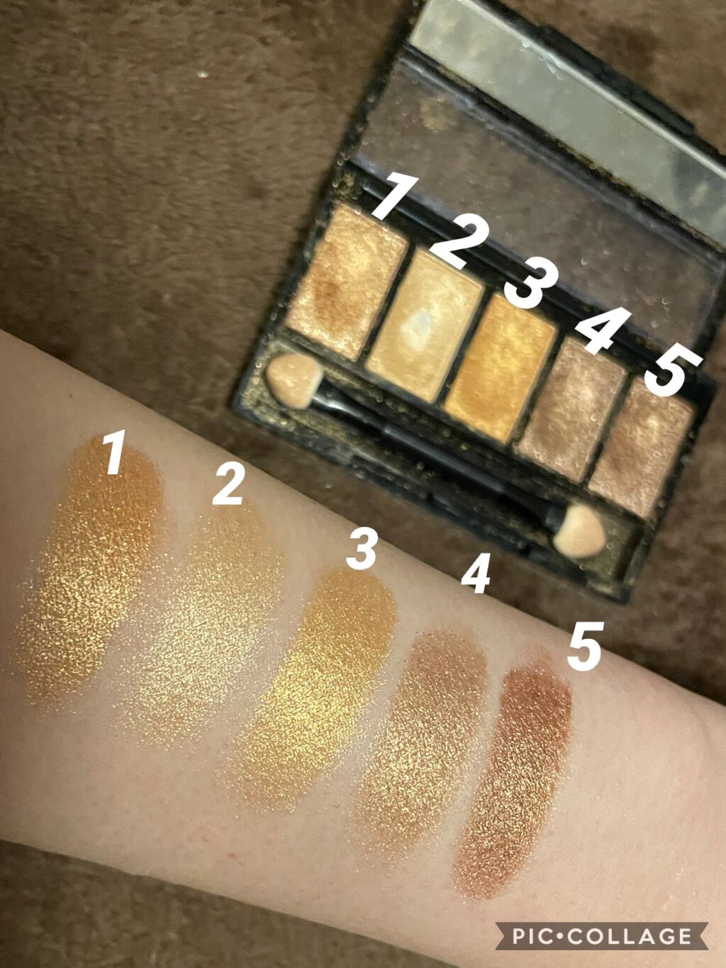 メタリックパレット/ドド/アイシャドウパレットを使ったクチコミ(2枚目)