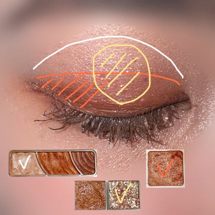 デュオ ポケット グリッター シャドウ/PERIPERA/アイシャドウパレットを使ったクチコミ(2枚目)