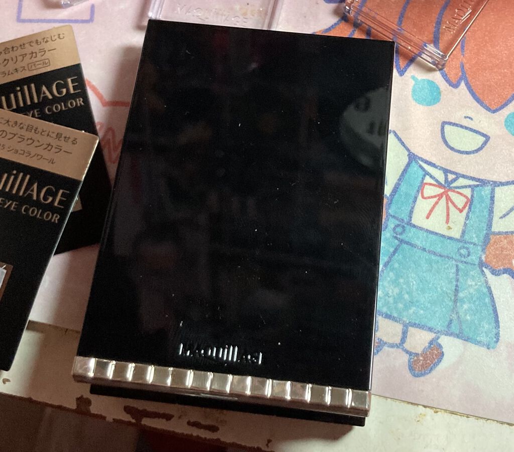 ドラマティックアイカラー (パウダー)/(クリーム)/マキアージュ/アイシャドウパレットを使ったクチコミ（2枚目）