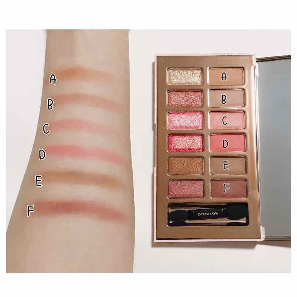 バレンタインボックス3ローズモーメント/VAVI MELLO/アイシャドウパレットを使ったクチコミ（2枚目）