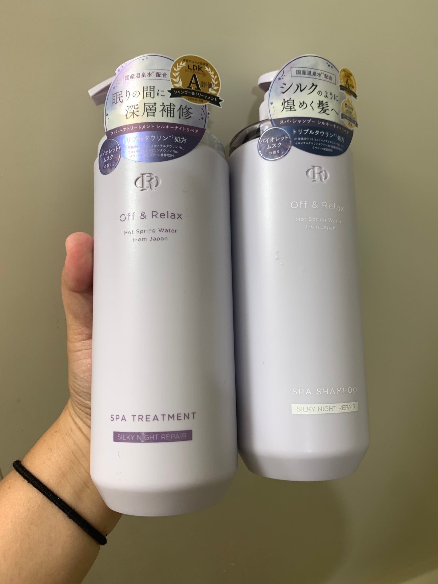 OR スパ・シャンプー/ヘアトリートメント シルキーナイトリペア/Off&Relax/市販シャンプーを使ったクチコミ(1枚目)