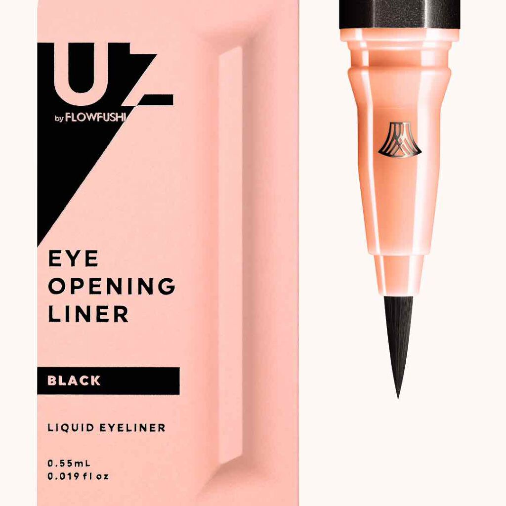 EYE OPENING LINER/UZU BY FLOWFUSHI/リキッドアイライナーを使ったクチコミ(3枚目)
