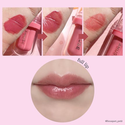 ジェルフィットティント/AMUSE/リップティントを使ったクチコミ(5枚目)