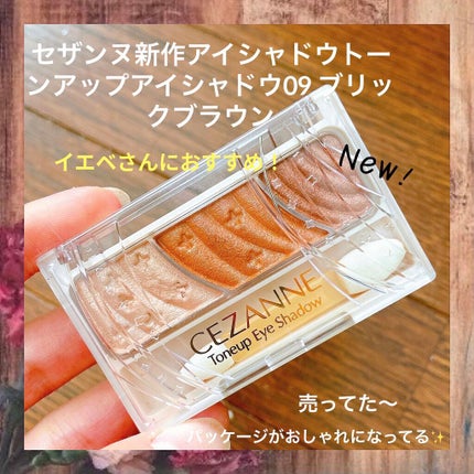 トーンアップアイシャドウ/CEZANNE/アイシャドウパレットを使ったクチコミ(1枚目)