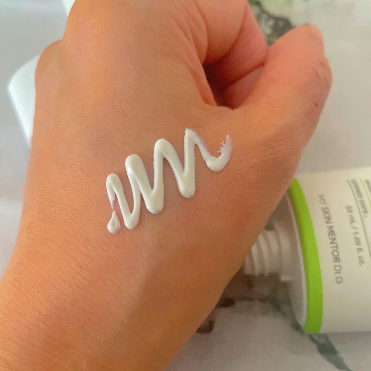 グリーンマイルドアップサンプラス/Dr.G/日焼け止めクリームを使ったクチコミ(3枚目)