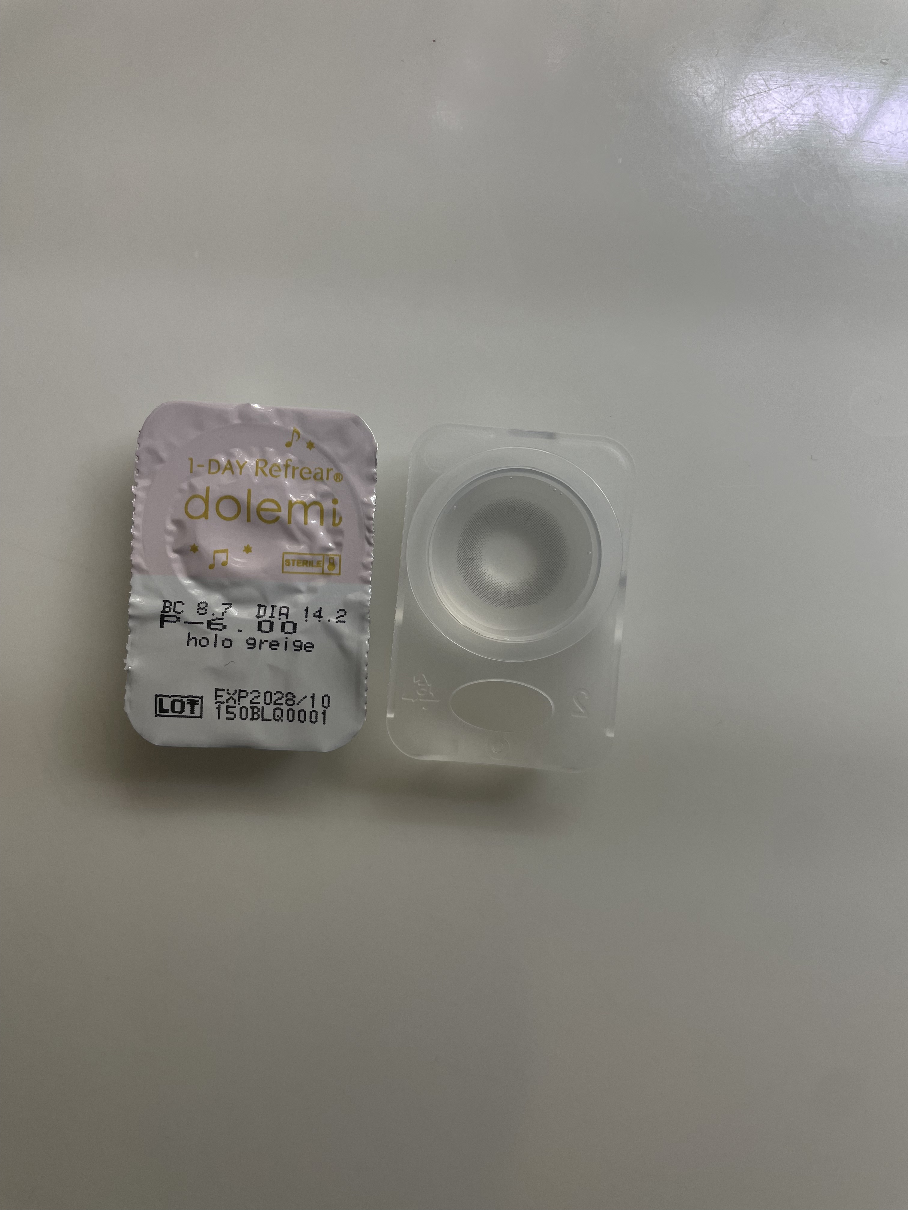 1-DAY Refrear dolemi ホログレージュ/Refrear/ワンデー（１DAY）カラコンを使ったクチコミ（1枚目）