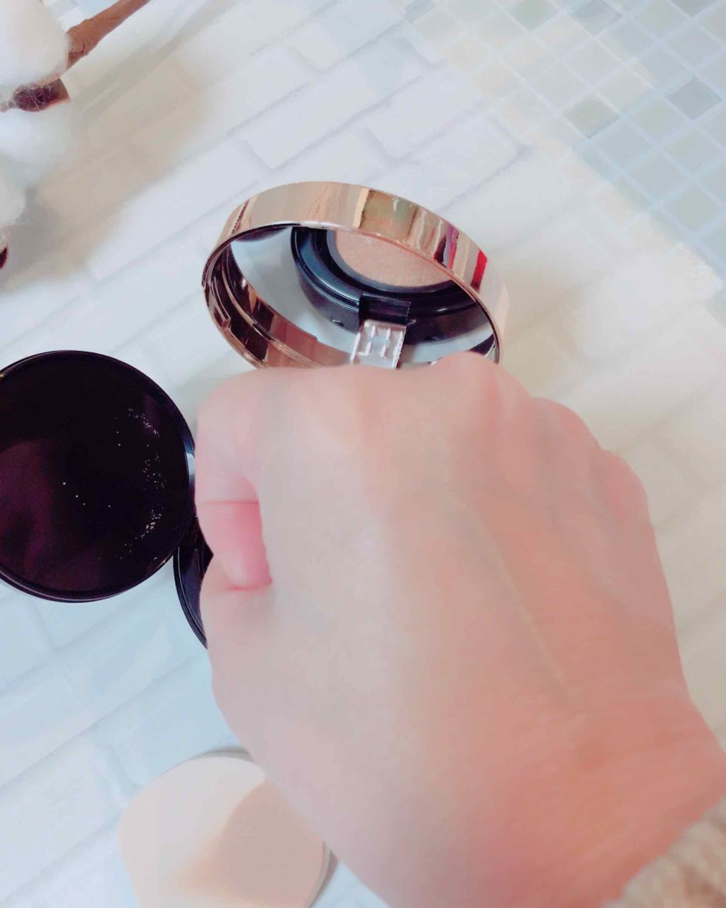 ホワイトカバークッション/エクスボーテ/クッションファンデーションを使ったクチコミ(3枚目)