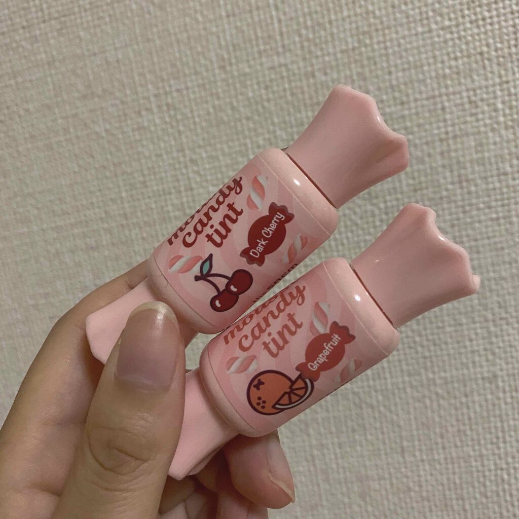 ムース キャンディー ティント 07ダークチェリームース/the SAEM/リップティントを使ったクチコミ（1枚目）