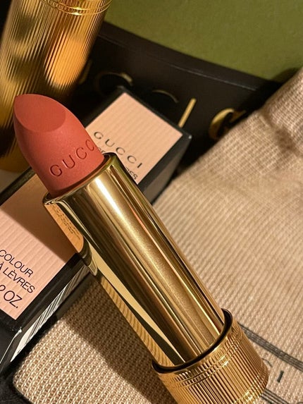 グッチ ルージュ ア レーヴル ヴォワル/GUCCI beauty/口紅を使ったクチコミ(3枚目)