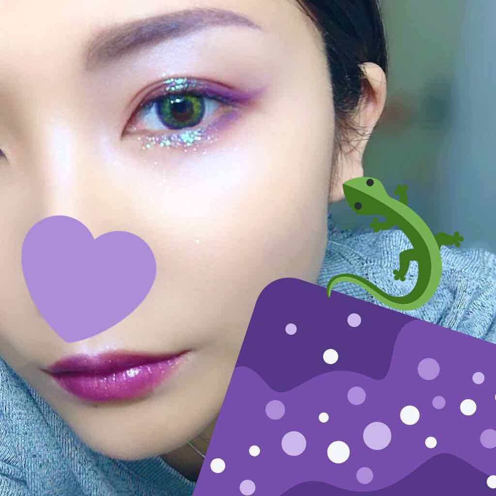 DIAMOND PURPLE/USOFTLENS/カラーコンタクトレンズを使ったクチコミ（3枚目）