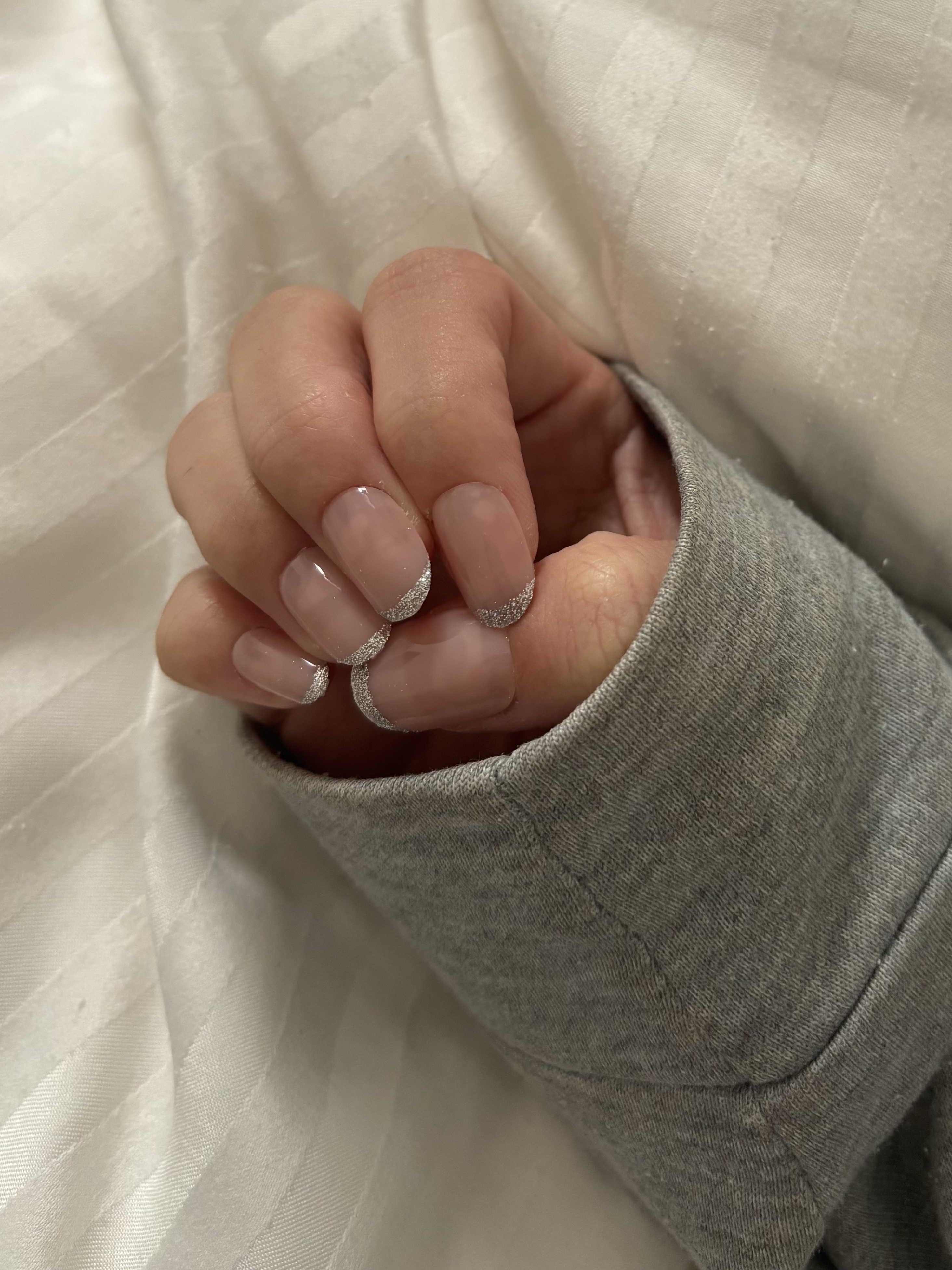 ネイルチップ（ハンド） フレンチピンクベージュ/DAISO/ネイルチップ・パーツを使ったクチコミ（1枚目）