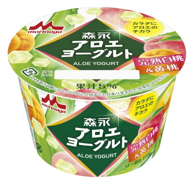 アロエヨーグルト 完熟白桃＆黄桃
