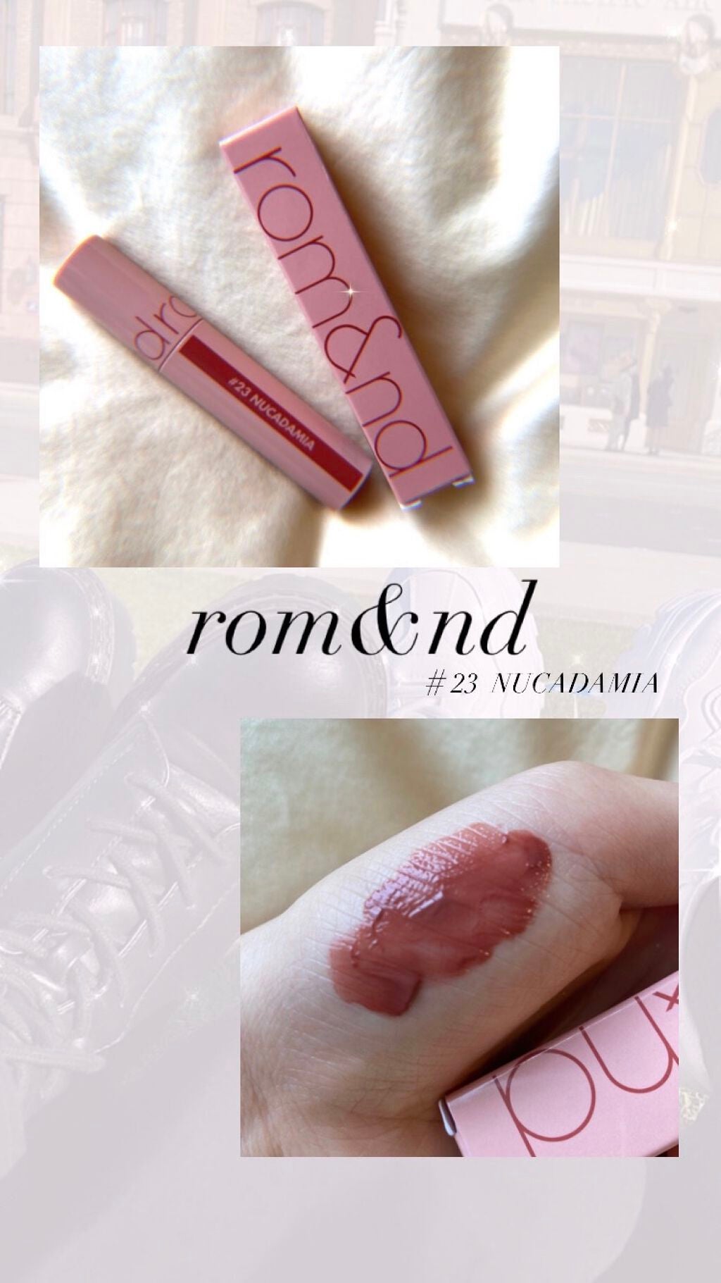 ジューシーラスティングティント/rom&nd/リップティントを使ったクチコミ(1枚目)