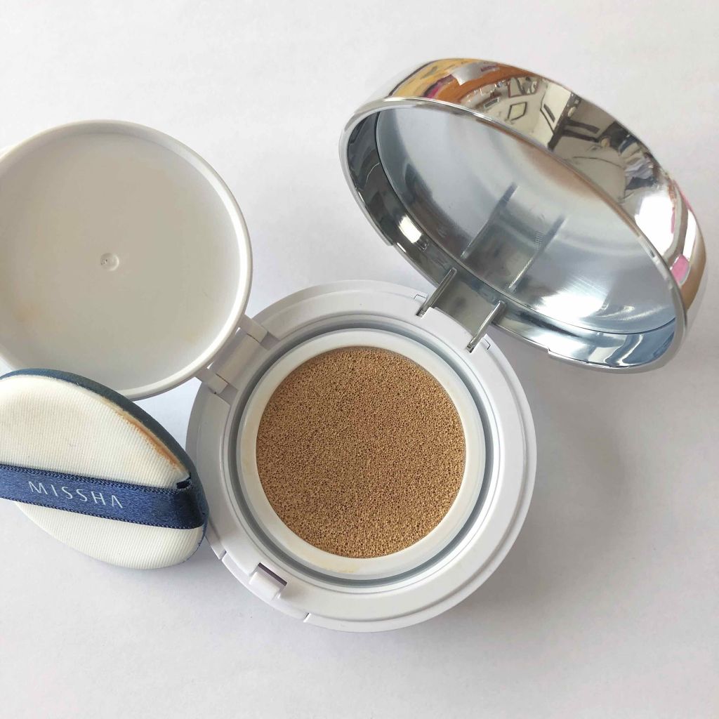 M クッション ファンデーション(モイスチャー)/MISSHA/クッションファンデーションを使ったクチコミ（2枚目）