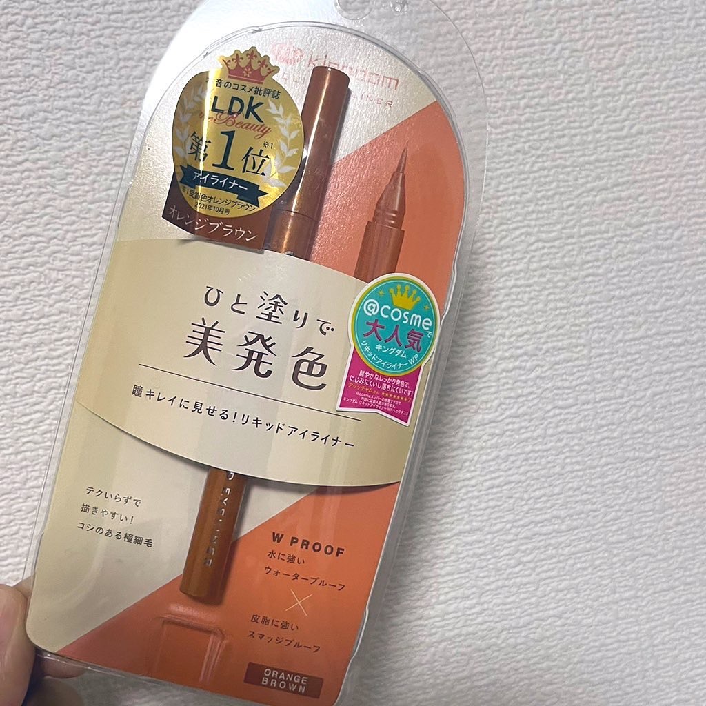 キングダム リキッドアイライナーR1 オレンジブラウン/キングダム/リキッドアイライナーを使ったクチコミ（2枚目）