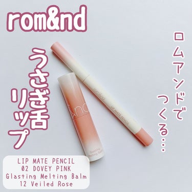 rom&nd リップメイトペンシル 02 ダービーピンク(DOVEY PINK)/rom&nd/リップライナーを使ったクチコミ（1枚目）