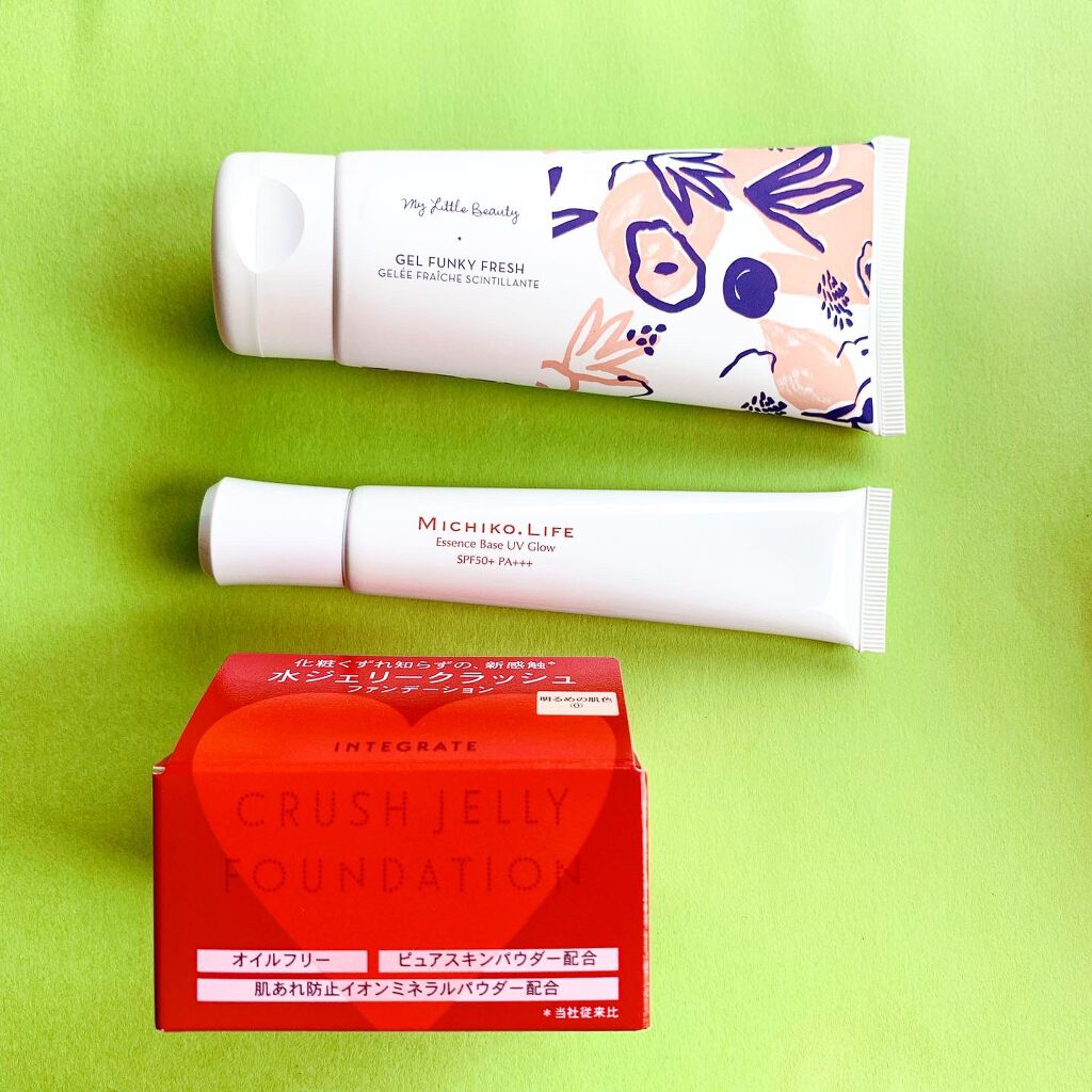 水ジェリークラッシュ/インテグレート/クリーム・エマルジョンファンデーションを使ったクチコミ(2枚目)