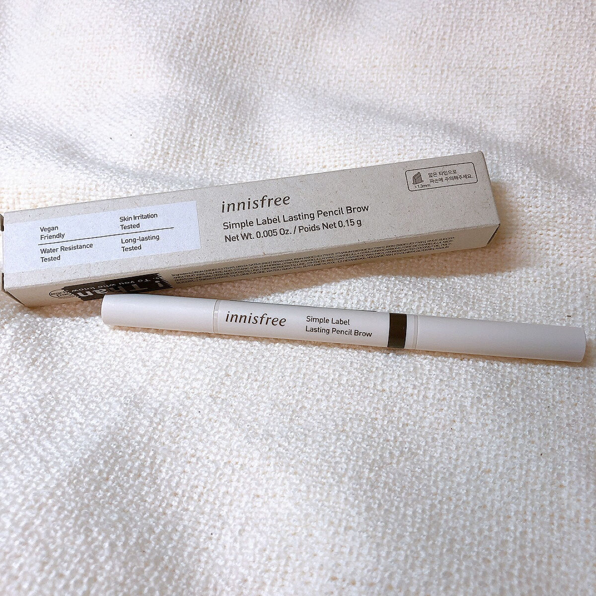 シンプルラベル ラスティング ブロウペンシル/innisfree/アイブロウペンシルを使ったクチコミ（2枚目）