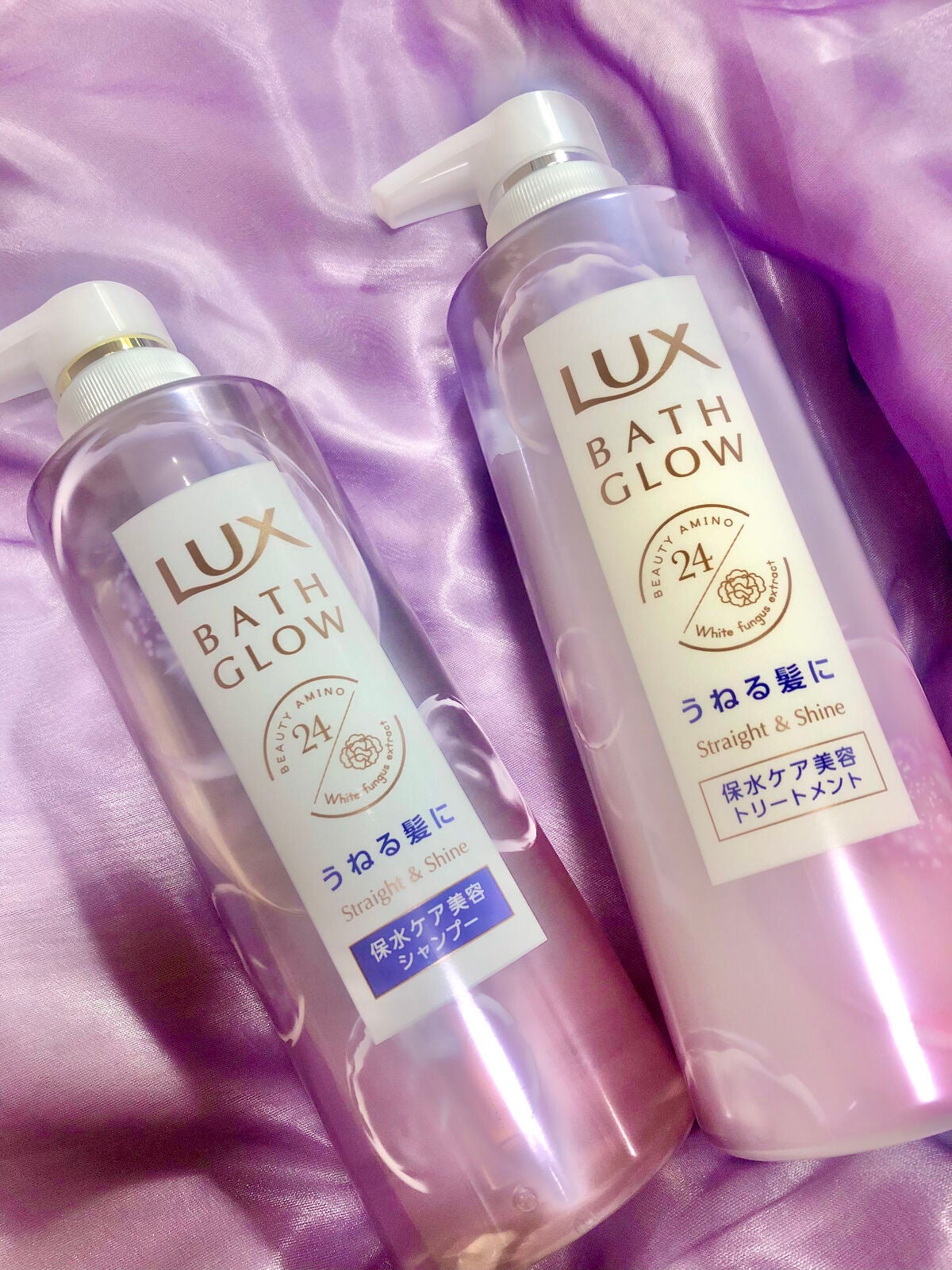 バスグロウ ストレート&シャイン シャンプー/トリートメント/LUX/市販シャンプーを使ったクチコミ(1枚目)