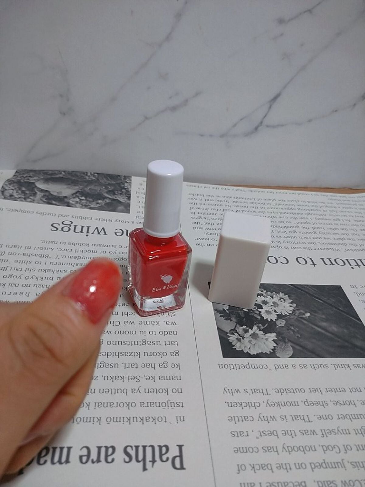 フラッフィーネイル/elm&wapiti/マニキュアを使ったクチコミ(2枚目)