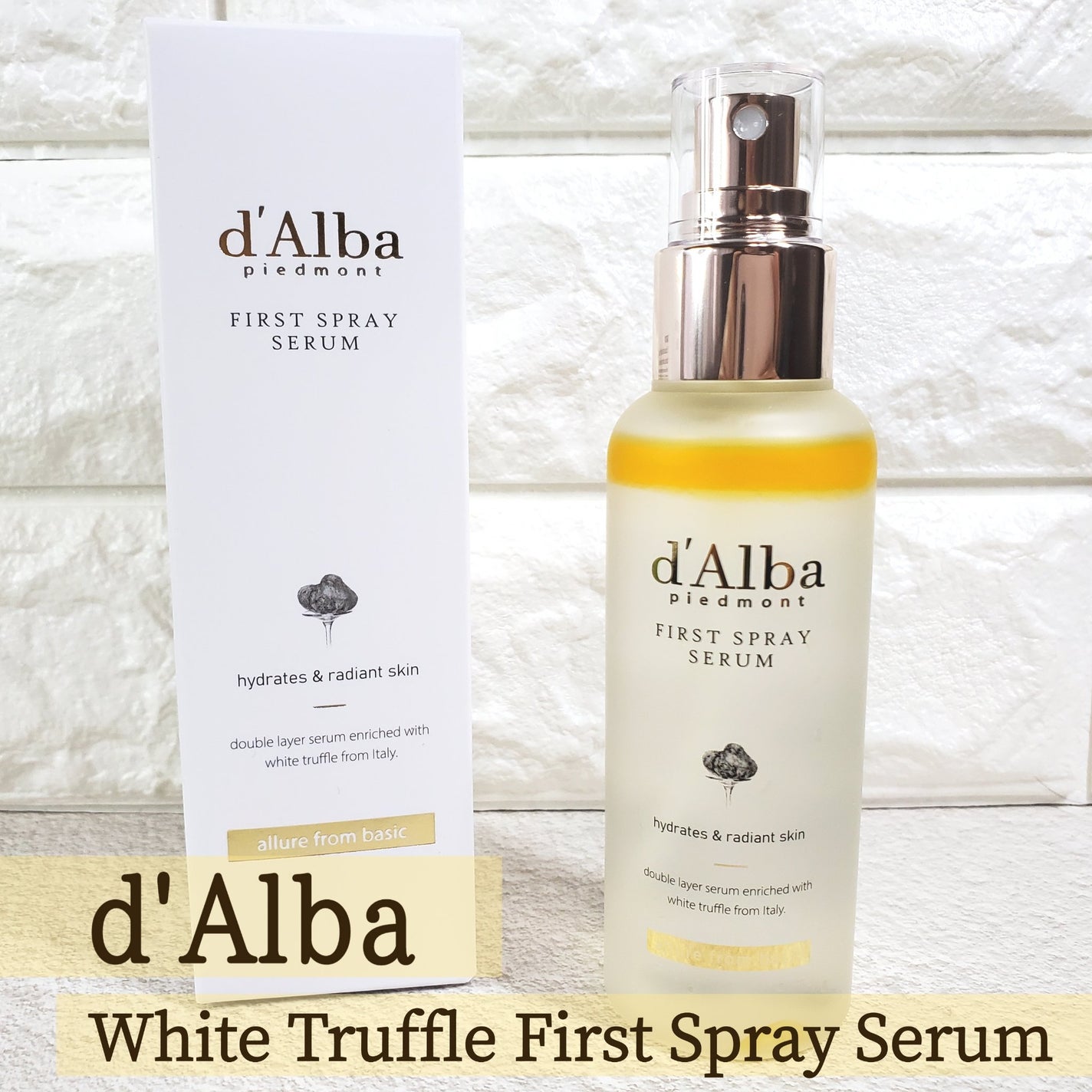 ダルバ ホワイトトリュフファーストスプレーセラム/ダルバ/ミスト状化粧水を使ったクチコミ(1枚目)