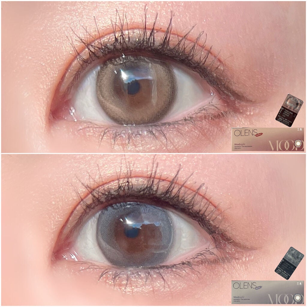 Moodnight 1Month/OLENS/カラーコンタクトレンズを使ったクチコミ(4枚目)
