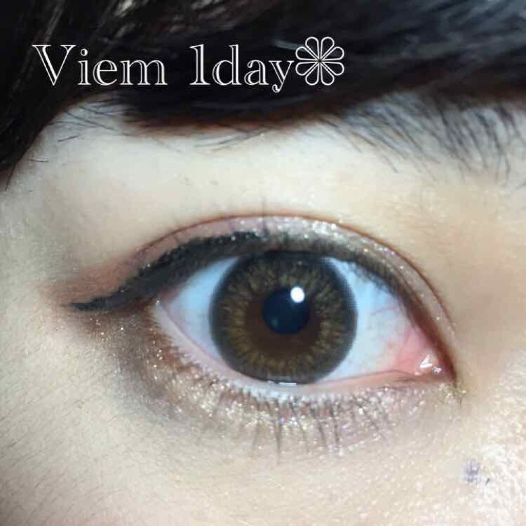 ビュームワンデー ラディアントブラウン/ビューム/ワンデー（１DAY）カラコンを使ったクチコミ（1枚目）