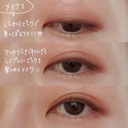 シルキースフレアイズ(マットタイプ)/キャンメイク/アイシャドウパレットを使ったクチコミ(4枚目)