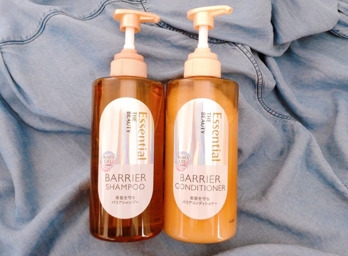 ザビューティ 髪のキメ美容素髪を守る バリアシャンプー/コンディショナー/エッセンシャル/シャンプー・コンディショナーを使ったクチコミ(1枚目)