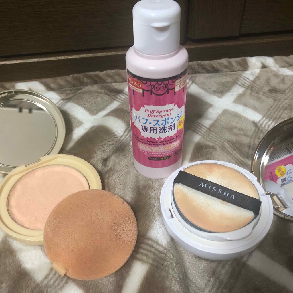 パフ・スポンジ専用洗剤/DAISO/その他化粧小物を使ったクチコミ(1枚目)