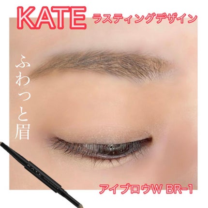 ラスティングデザインアイブロウW (スリム)/KATE/アイブロウペンシルを使ったクチコミ(1枚目)