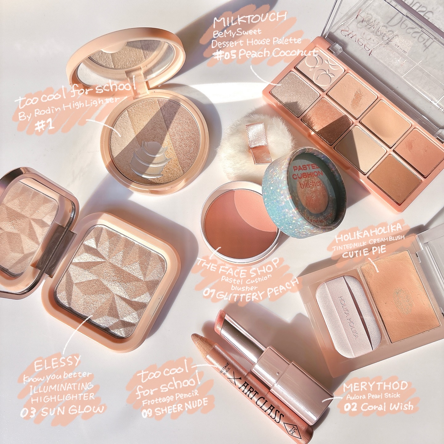 パステルクッションブラッシャー/THE FACE SHOP/パウダーチークを使ったクチコミ（2枚目）