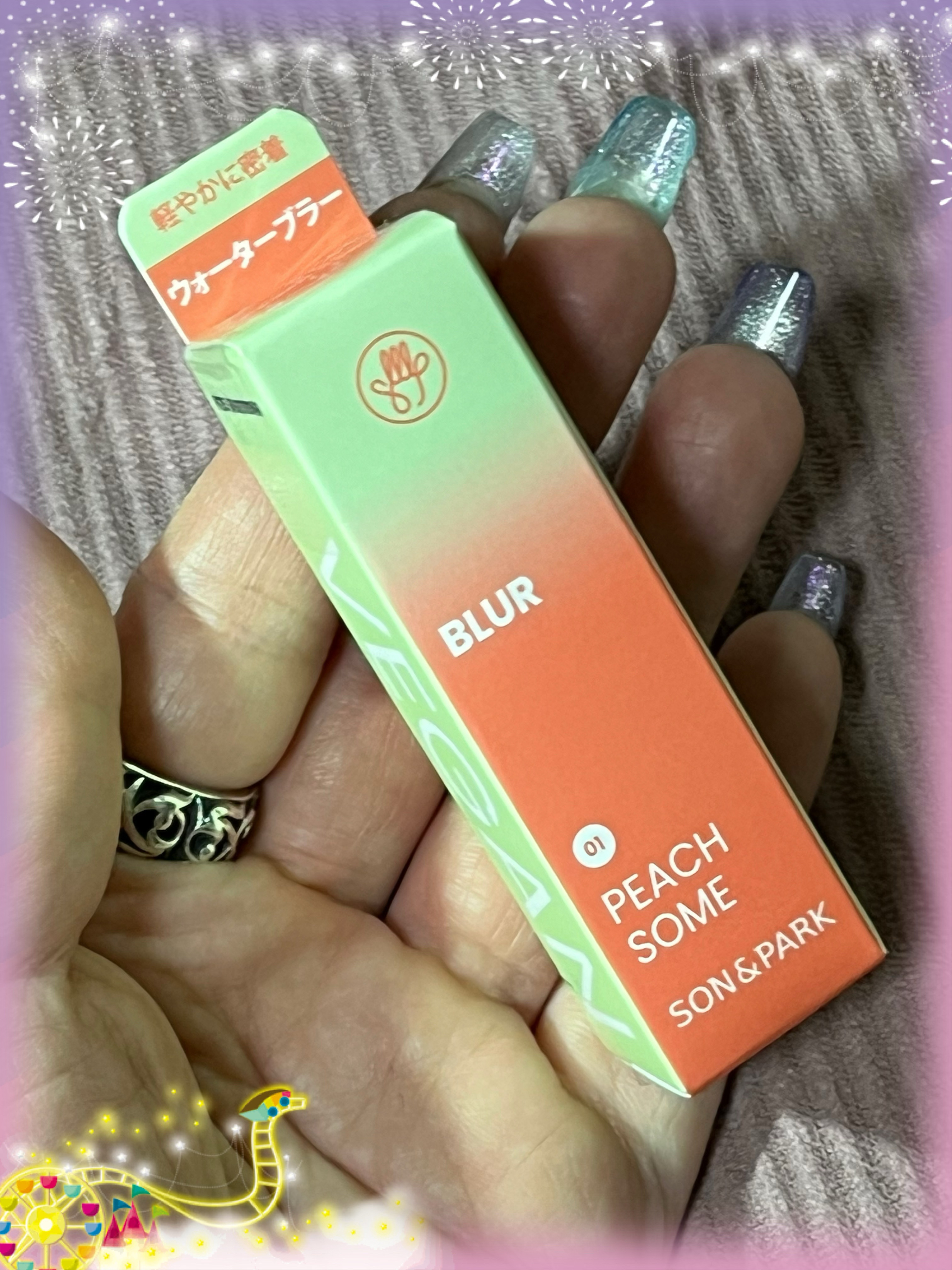 Arti Water Blur Tint #01 Peach Some/SON&PARK/口紅を使ったクチコミ（2枚目）