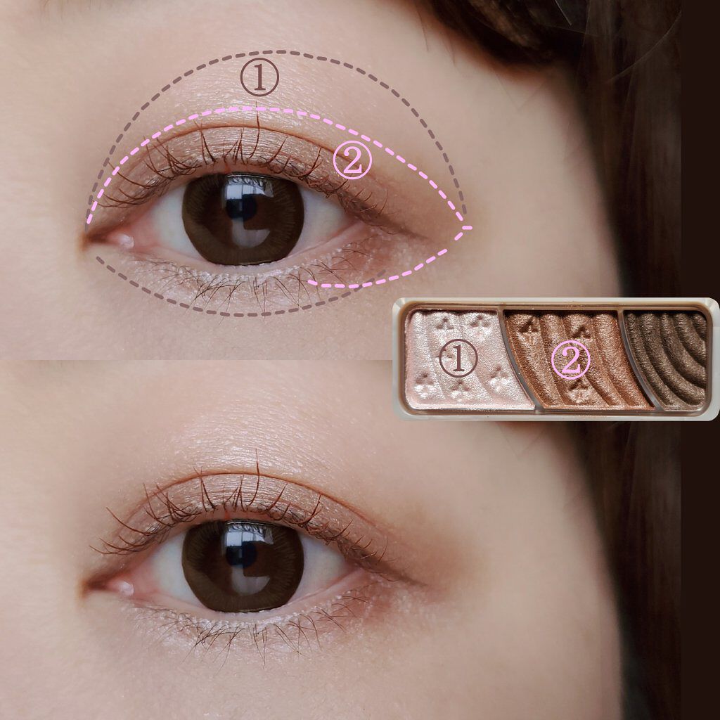 トーンアップアイシャドウ/CEZANNE/アイシャドウパレットを使ったクチコミ（3枚目）