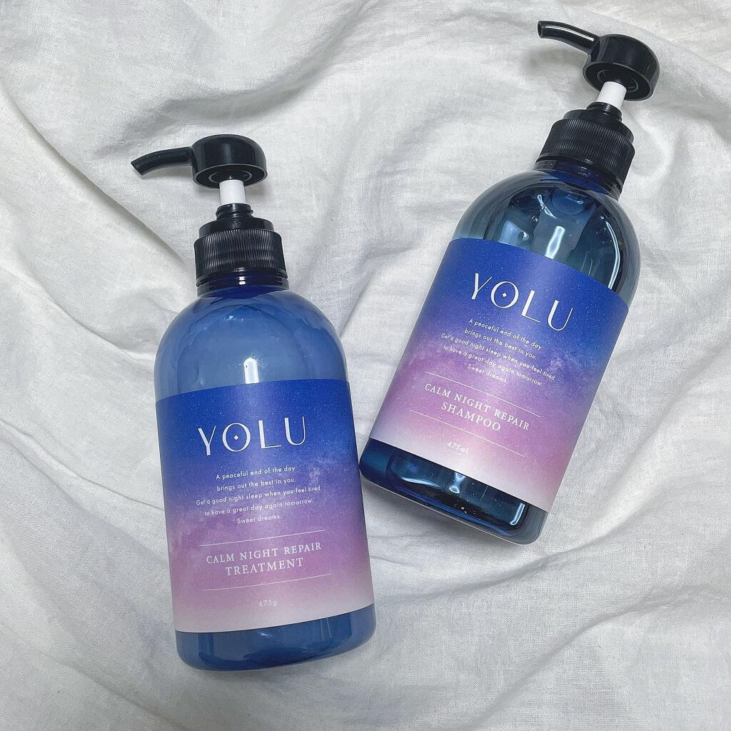 カームナイトリペアシャンプー／トリートメント/YOLU/市販シャンプーを使ったクチコミ（1枚目）