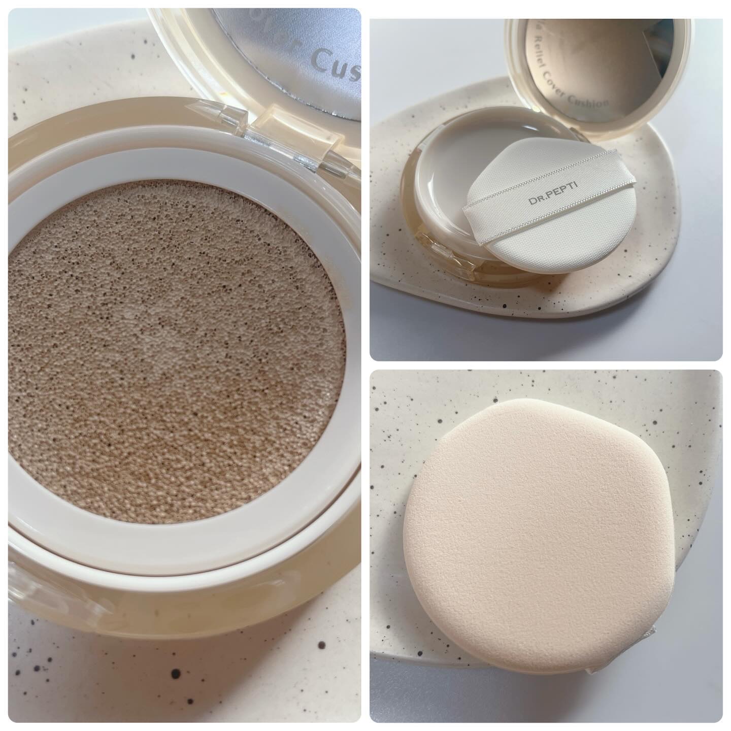 センテラリリーフカバークッション/DR.PEPTI/クッションファンデーションを使ったクチコミ（2枚目）