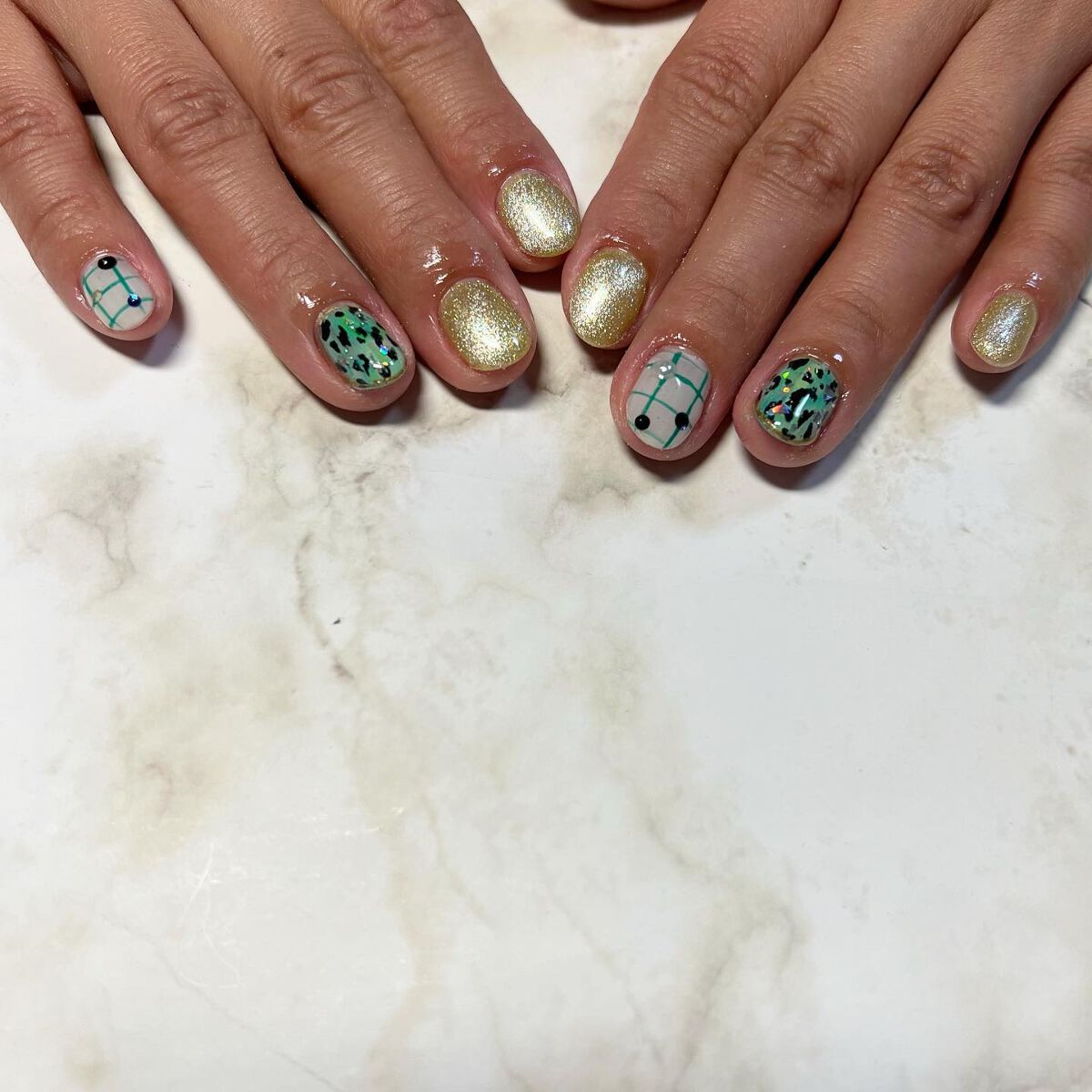 cst on LIPS 「#💚#🐆#💛#レオパードネイル#ネイル好きな人と繋がりたい#美..」(2枚目)