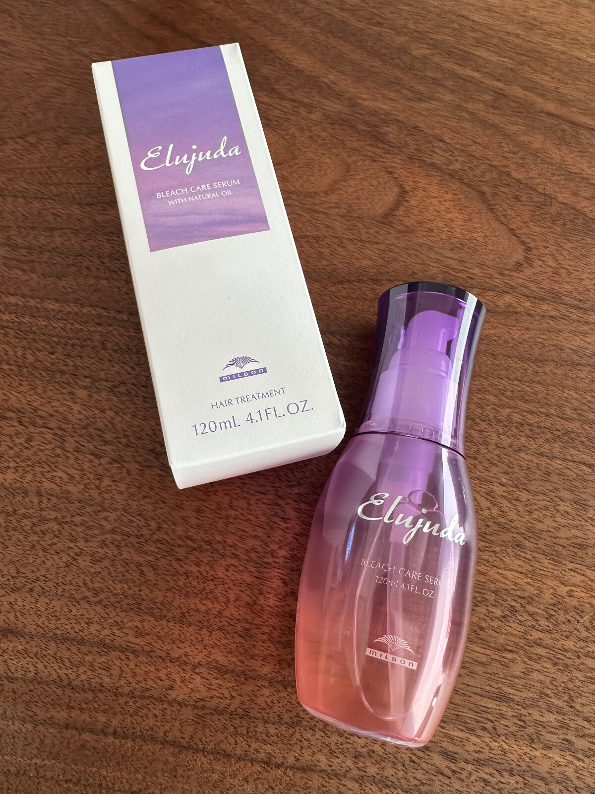 エルジューダブリーチケアセラム/ミルボン/ヘアオイルを使ったクチコミ（1枚目）