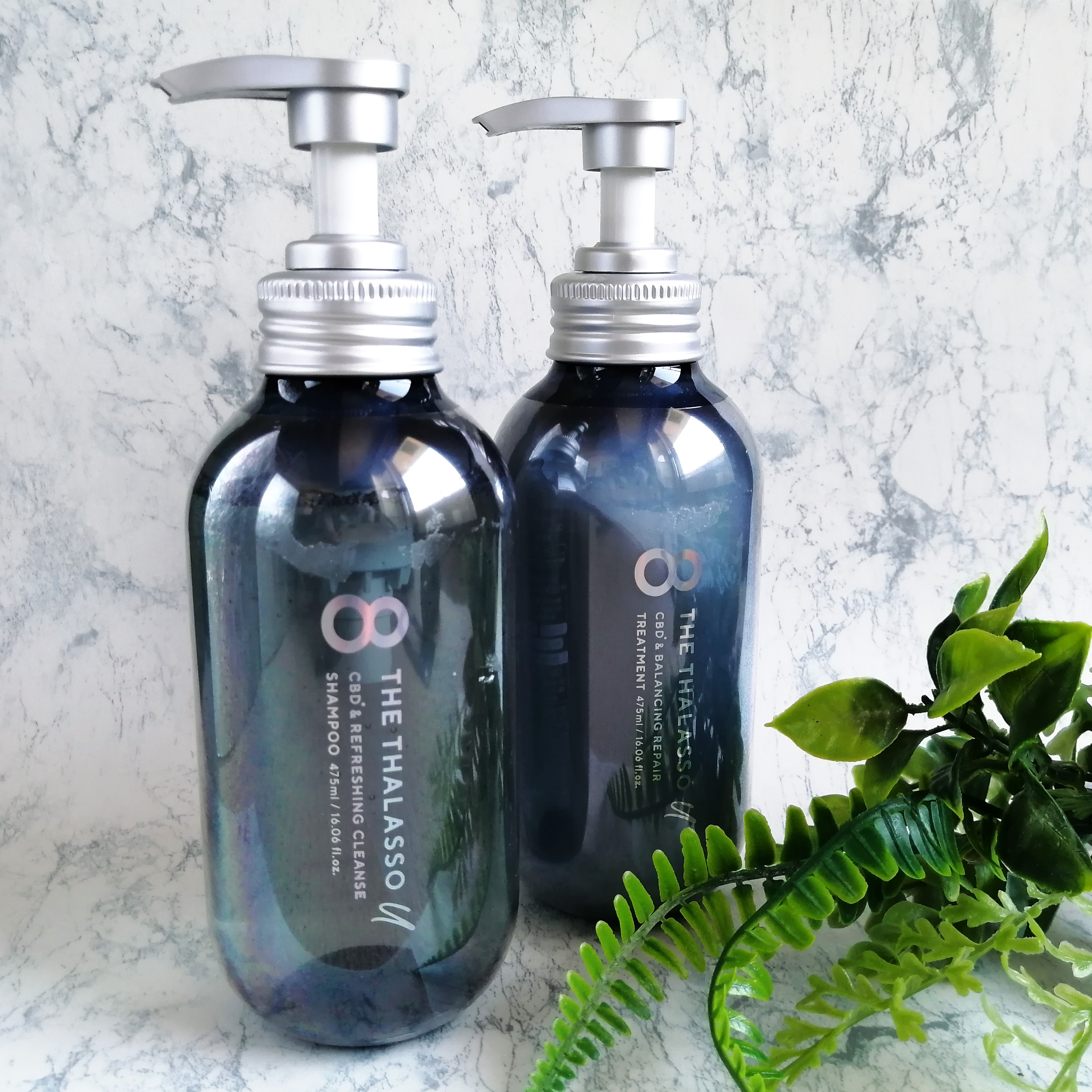 エイトザタラソ ユー CBD＆リフレッシング クレンズ 美容液シャンプー／CBD＆バランシング ダメージリペア 美容液ヘアトリートメント/エイトザタラソ/市販シャンプーを使ったクチコミ（2枚目）