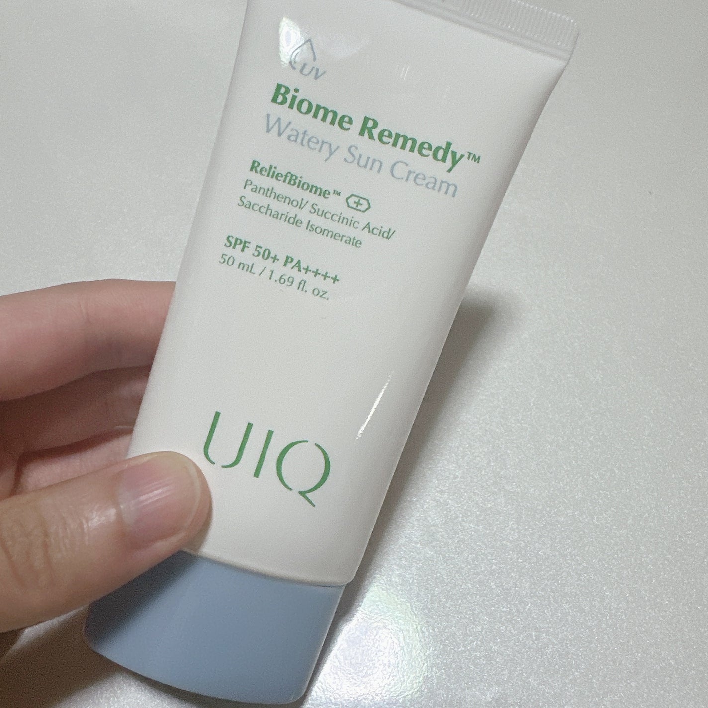 バイオームレメディ ウォータリーサンクリーム/UIQ/日焼け止めクリームを使ったクチコミ(2枚目)