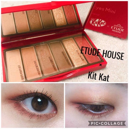 プレイカラーアイズ ミニ #キットカットオリジナル/ETUDE/アイシャドウパレットを使ったクチコミ(1枚目)