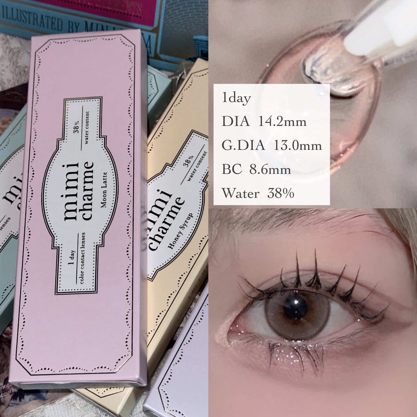 mimi charme 1day/mimi charme/ワンデー(1DAY)カラコンを使ったクチコミ(3枚目)