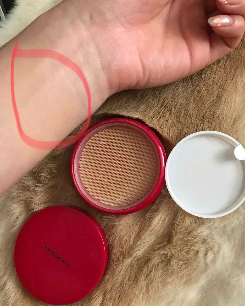 水ジェリークラッシュ/インテグレート/クリーム・エマルジョンファンデーションを使ったクチコミ（1枚目）