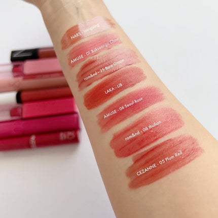 ジューシーラスティングティント/rom&nd/リップティントを使ったクチコミ(7枚目)