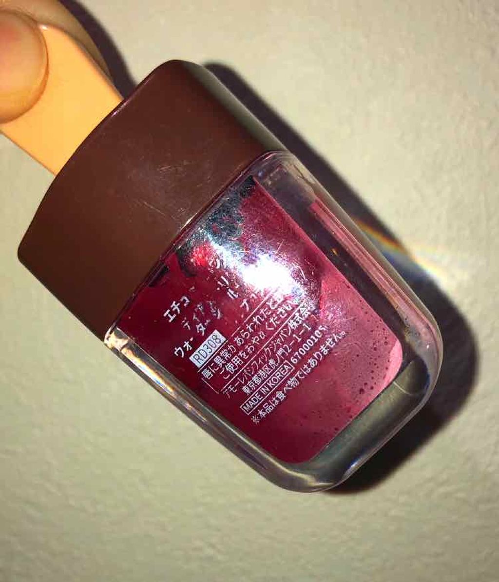 ディアダーリン ウォータージェルティント (アイスティント)/ETUDE/口紅を使ったクチコミ(2枚目)