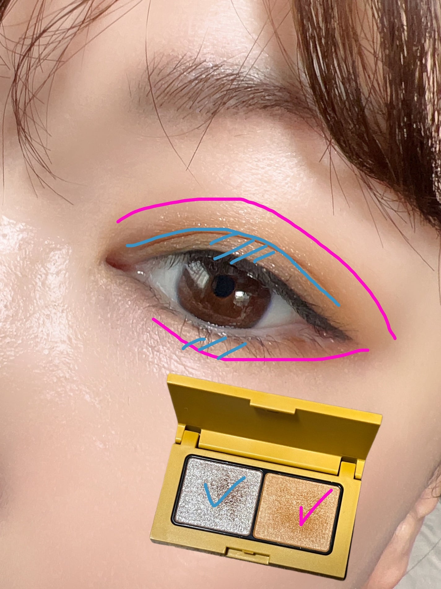 エテュセ アイエディション(カラーパレット)/ettusais/アイシャドウパレットを使ったクチコミ(3枚目)