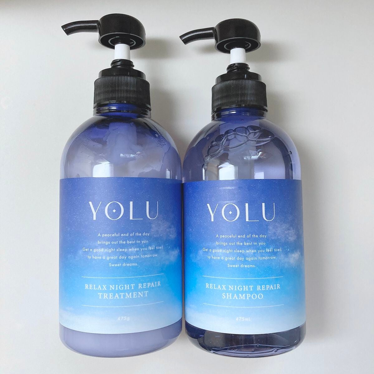 リラックスナイトリペア シャンプー/トリートメント/YOLU/市販シャンプーを使ったクチコミ(1枚目)