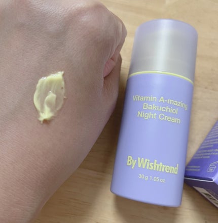 ビタミンA-mazingバクチオールナイトクリーム/By Wishtrend/フェイスクリームを使ったクチコミ(2枚目)